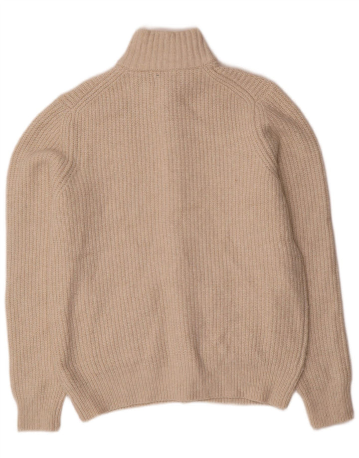Marks & Spencer Mens Cardigan Sweater Medium Beige Wool