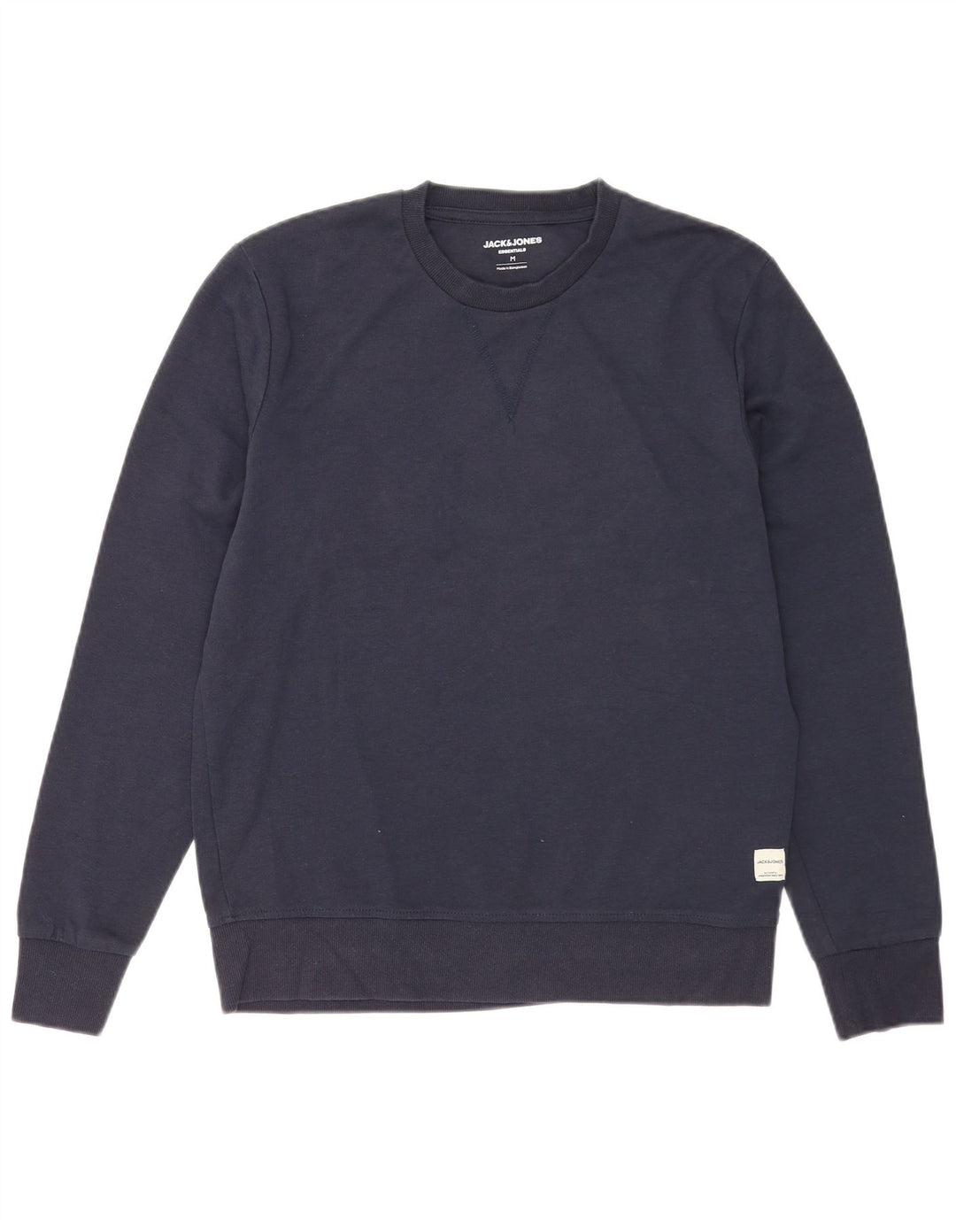 Jack & Jones Mens Sweatshirt Jumper Medium Navy Blue Cotton