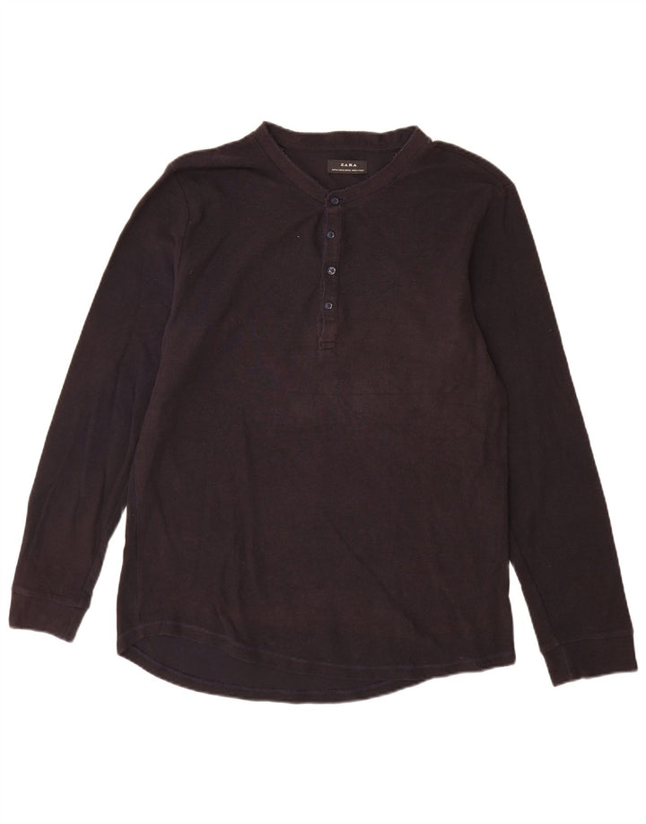 Męski top z długim rękawem XL, Zara, granatowy