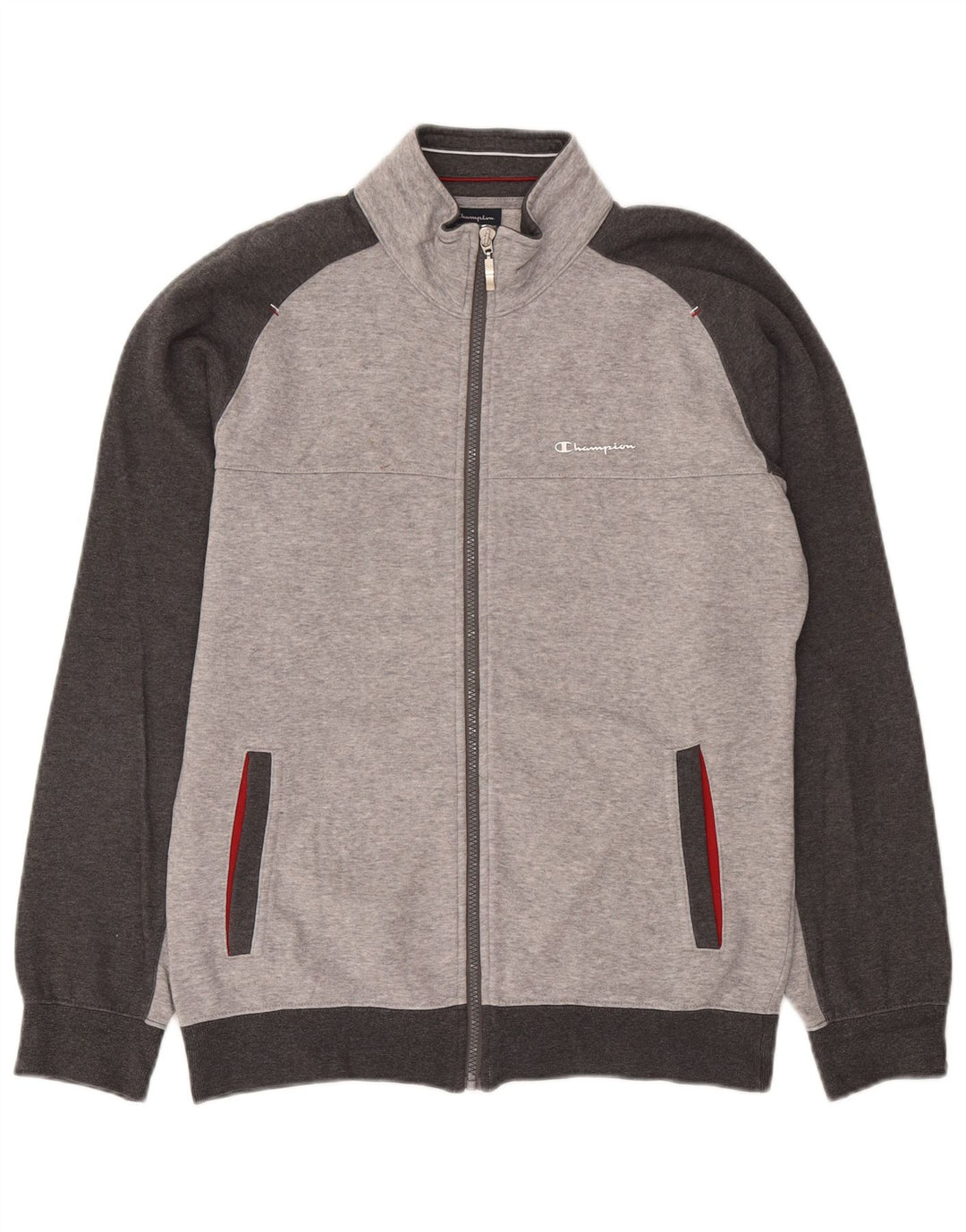 Champion Chaqueta De Chándal Para Hombre Gris Medio Moteado