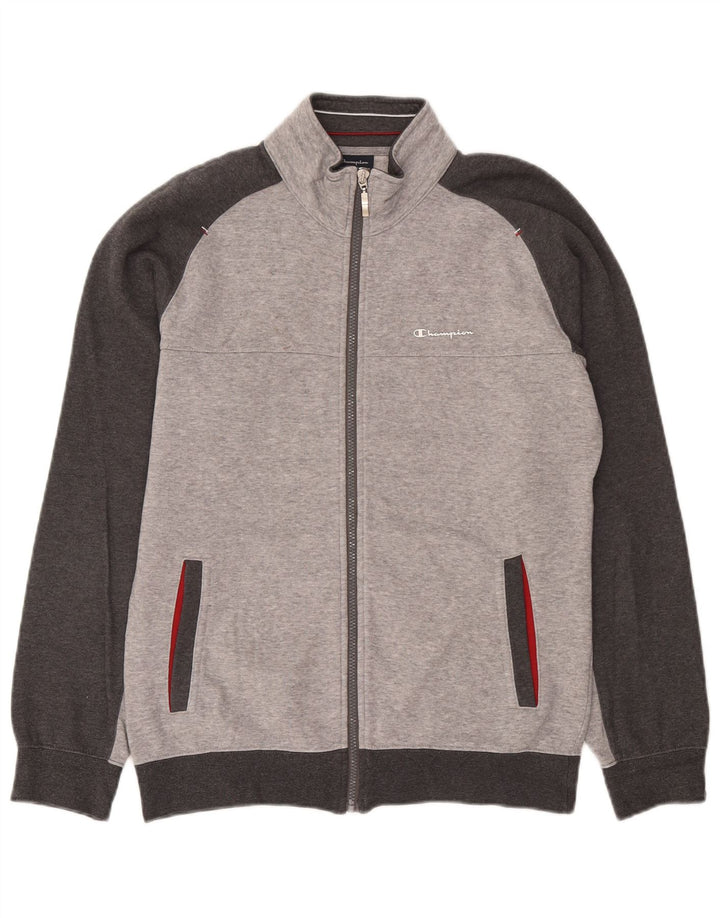 Champion Chaqueta De Chándal Para Hombre Gris Medio Moteado
