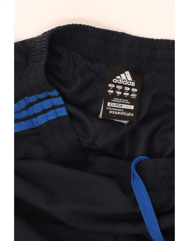 Adidas Mens Clima 365 Tracksuit Trousers Medium Navy Blue Polyester