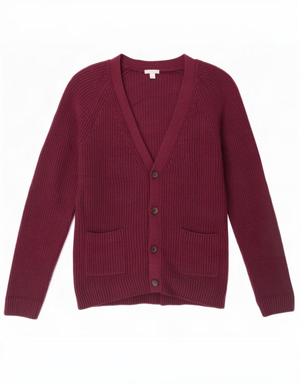 Gap Damen-Cardigan-Pullover UK 14 Large Lila Baumwolle