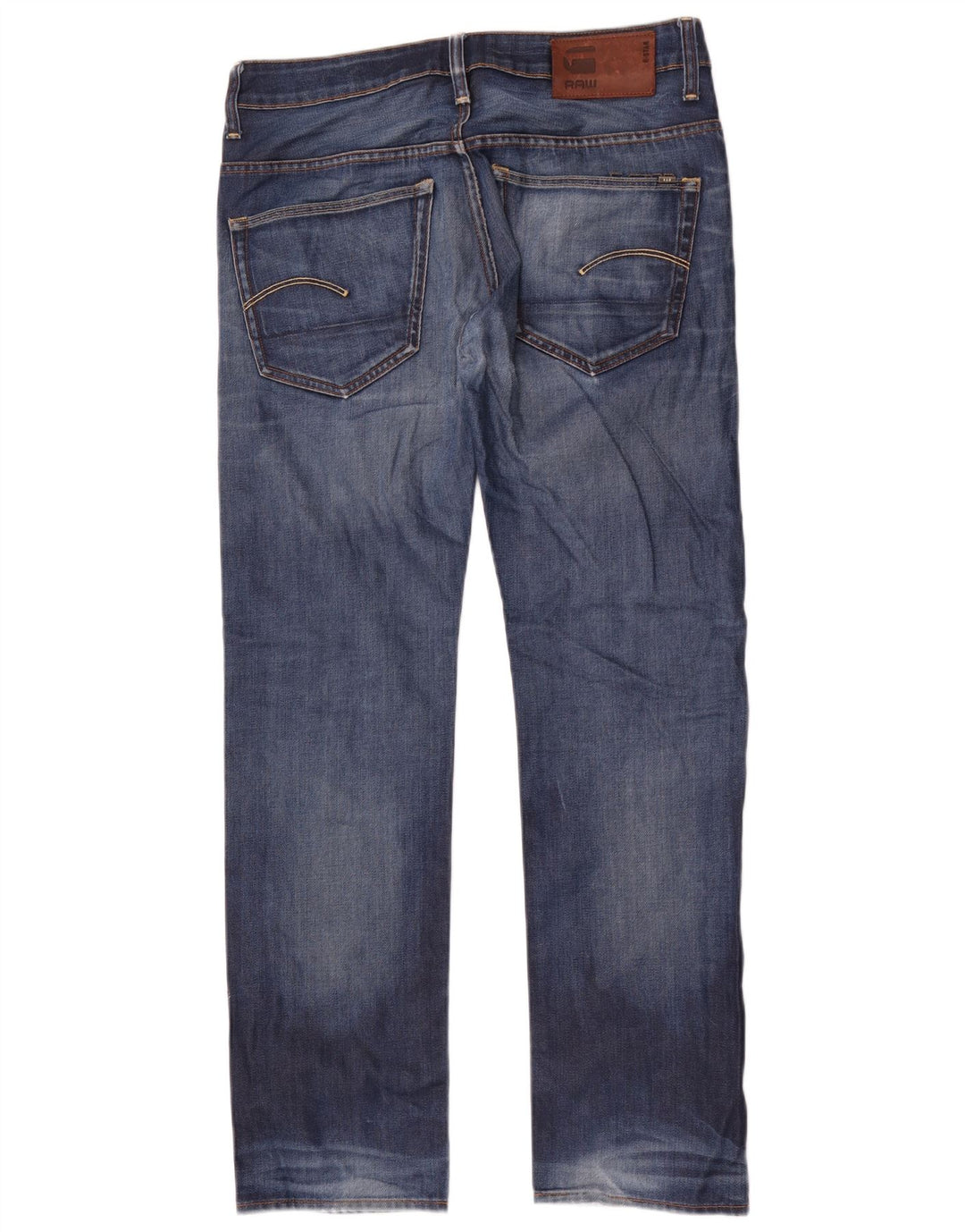 G-Star Mens Straight Jeans W31 L32 Blue Cotton