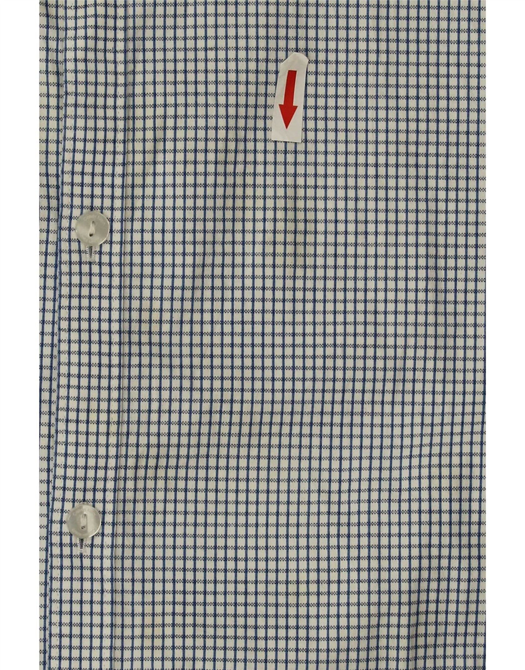 Calvin Klein Mens Slim Fit Shirt Large Blue Check Cotton