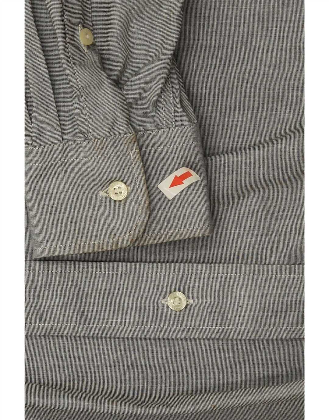 Lacoste Herrenhemd Größe 45 XL Graue Baumwolle