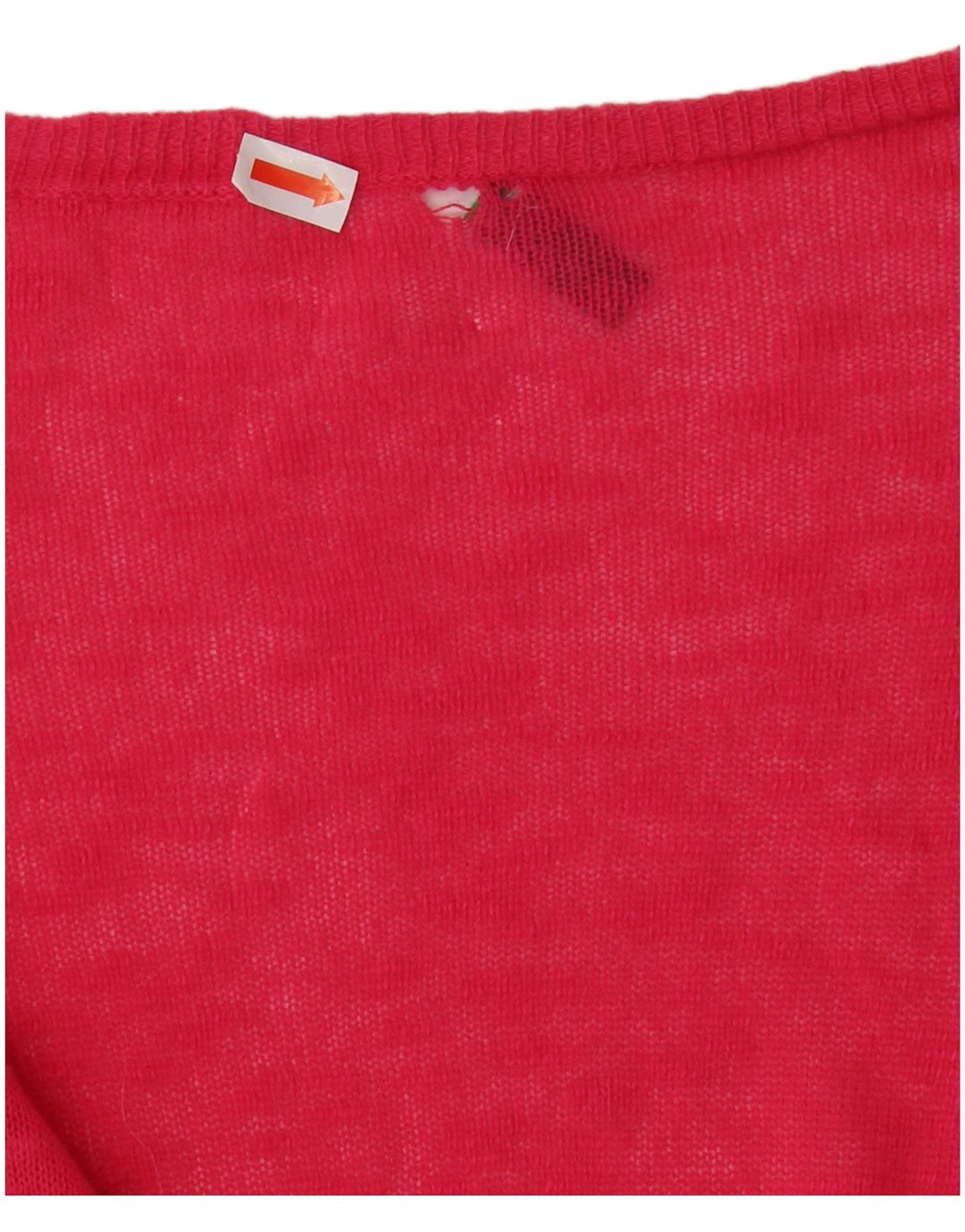 BENETTON Womens Oversized Cardigan Sweater UK 10 Small Pink