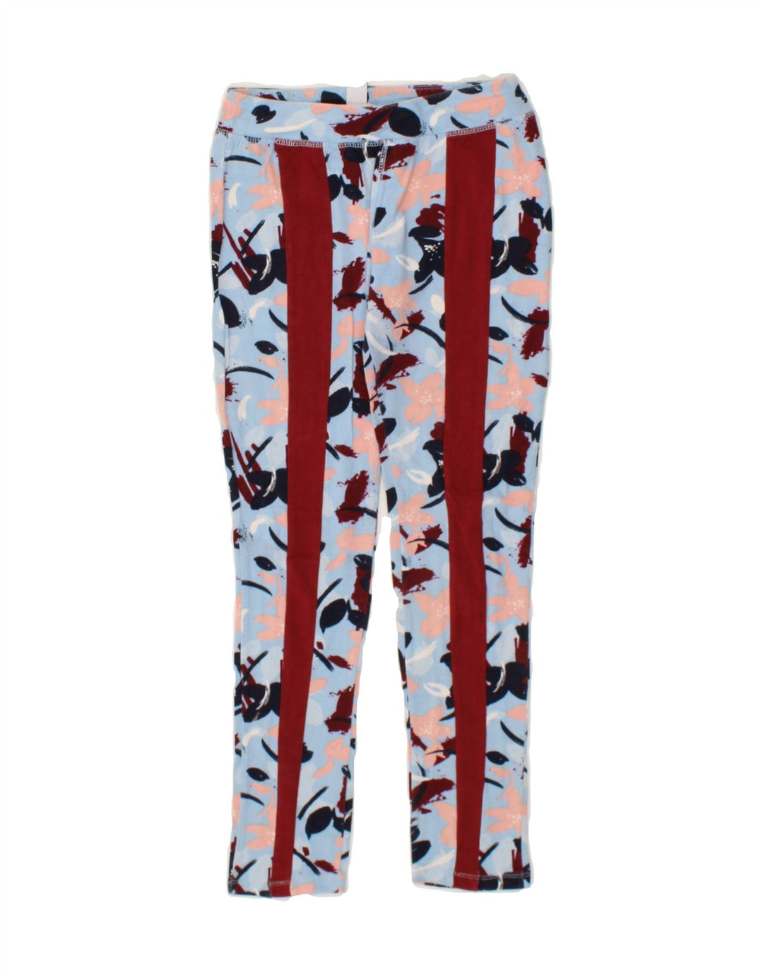 PUMA Womens Leggings  US 8/10 Medium Blue Floral Cotton Vintage Puma and Second-Hand Puma from Messina Hembry 