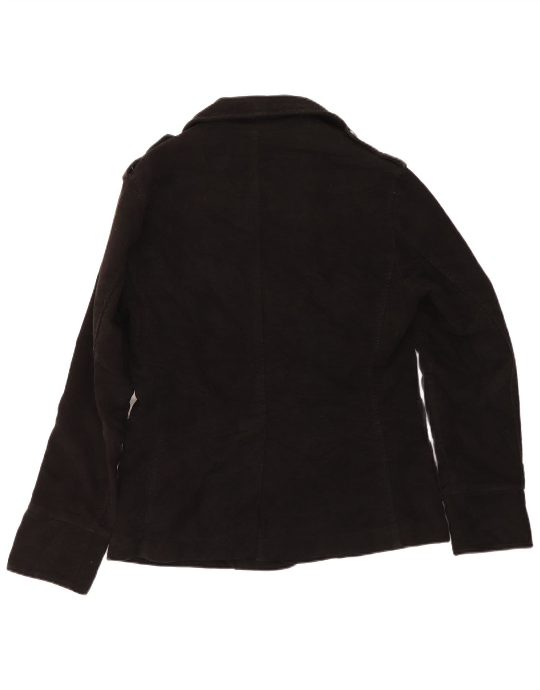 Aviazione Navale Mens Pea Coat UK 38 Medium Black Cotton