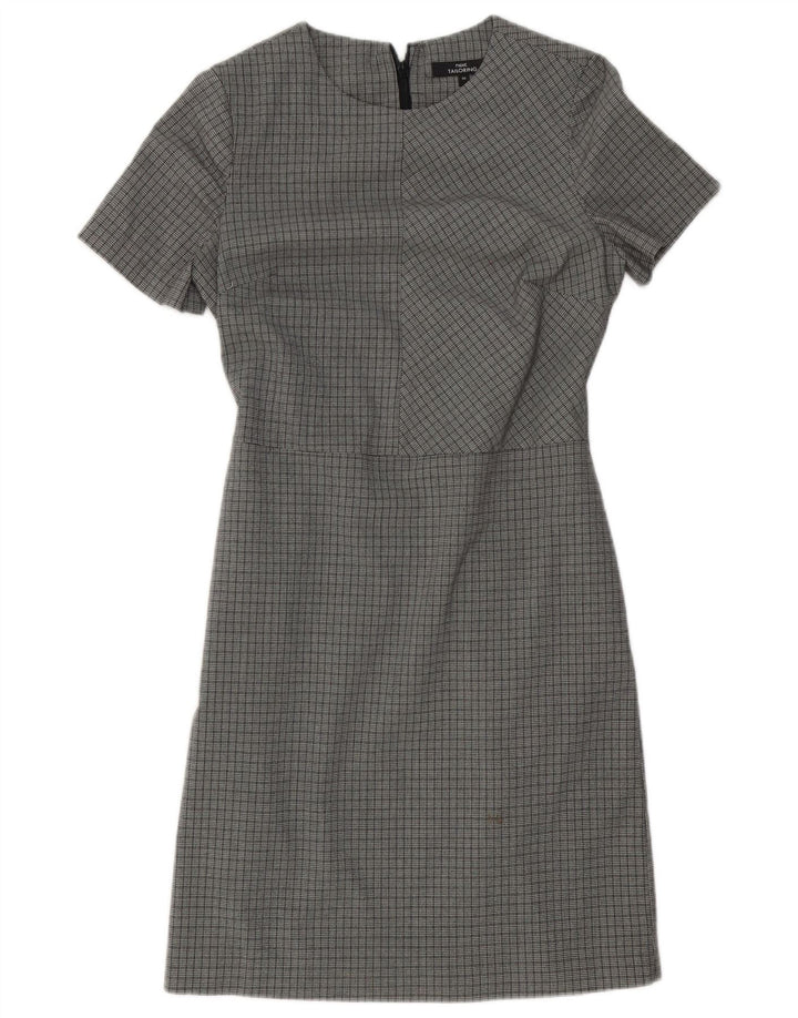 Next Womens Sheath Dress UK 6 XS Grey Houndstooth