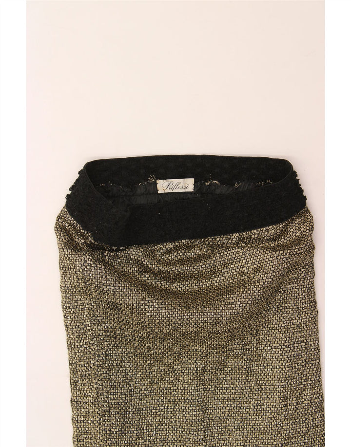 RIFLESSI Womens Straight Skirt W29 Medium Gold Vintage Riflessi and Second-Hand Riflessi from Messina Hembry 