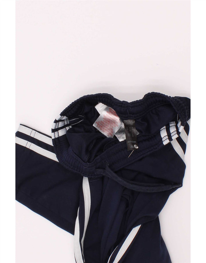 Adidas Boys Aeroready Tracksuit Trousers 7-8 Years Navy Blue Polyester