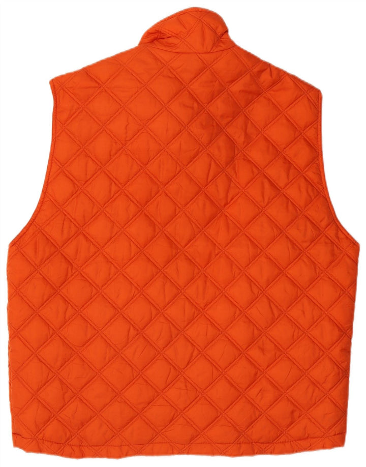Invicta Mens Quilted Gilet UK 42 XL Orange Polyamide