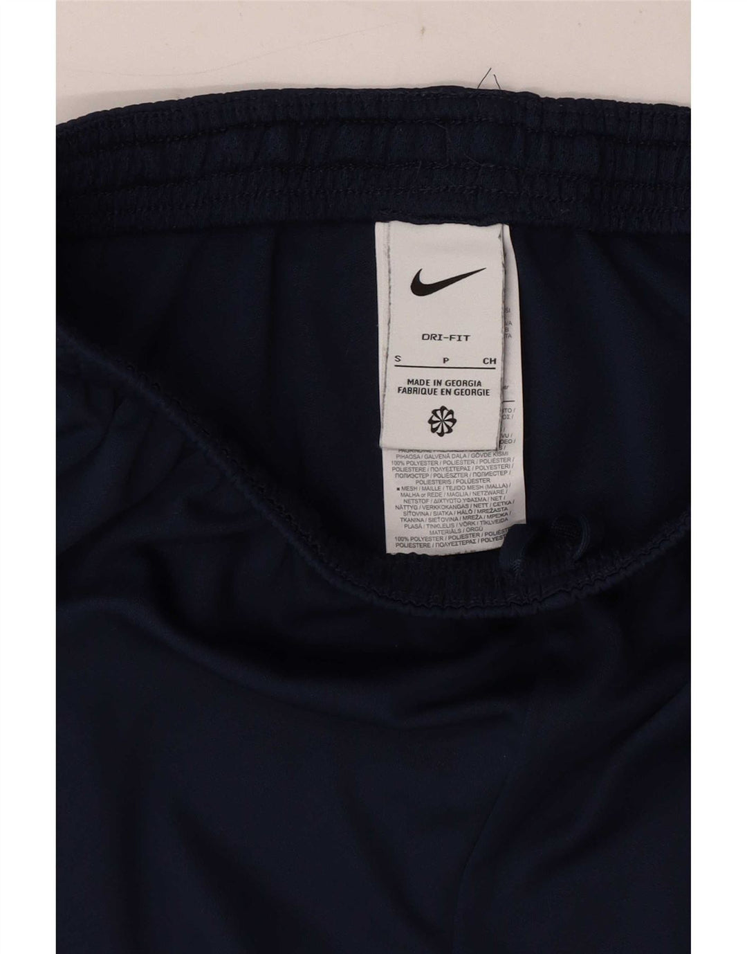 Nike Pantalon de survêtement Dri Fit pour homme Taille S Bleu marine Colorblock Polyester