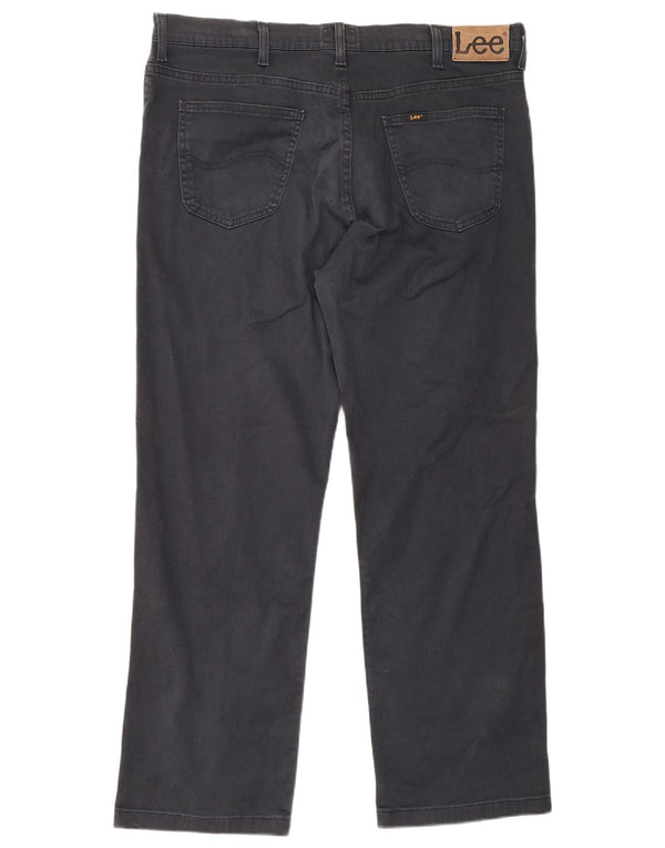 Lee Mens Brooklyn Pantalones Casuales Rectos W40 L29 Algodón Negro