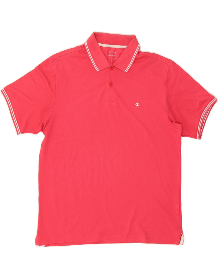 CHAMPION Mens Polo Shirt Large Pink Cotton Vintage Champion and Second-Hand Champion from Messina Hembry 