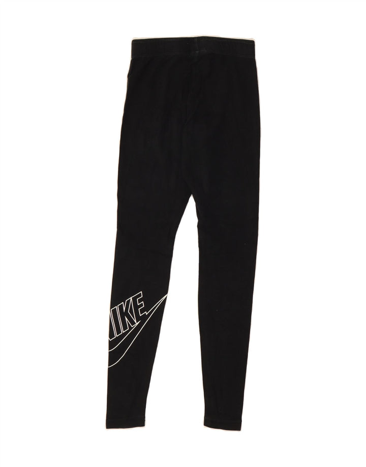NIKE Womens Graphic Leggings UK 4 XS  Black Vintage Nike and Second-Hand Nike from Messina Hembry 