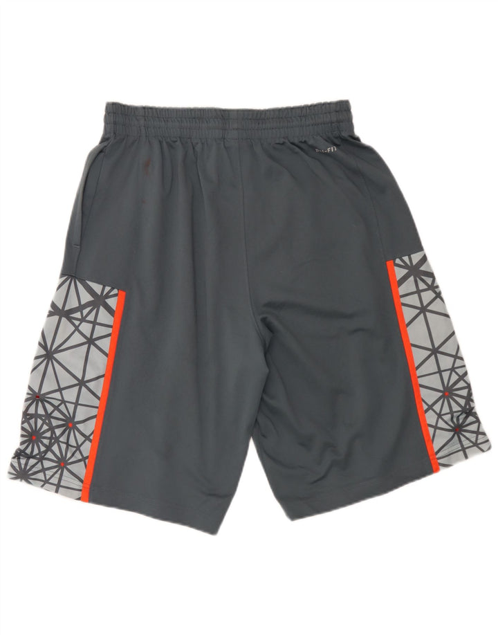 Nike Mens Dri Fit Graphic Sport Shorts Medium Grey Geometric Polyester