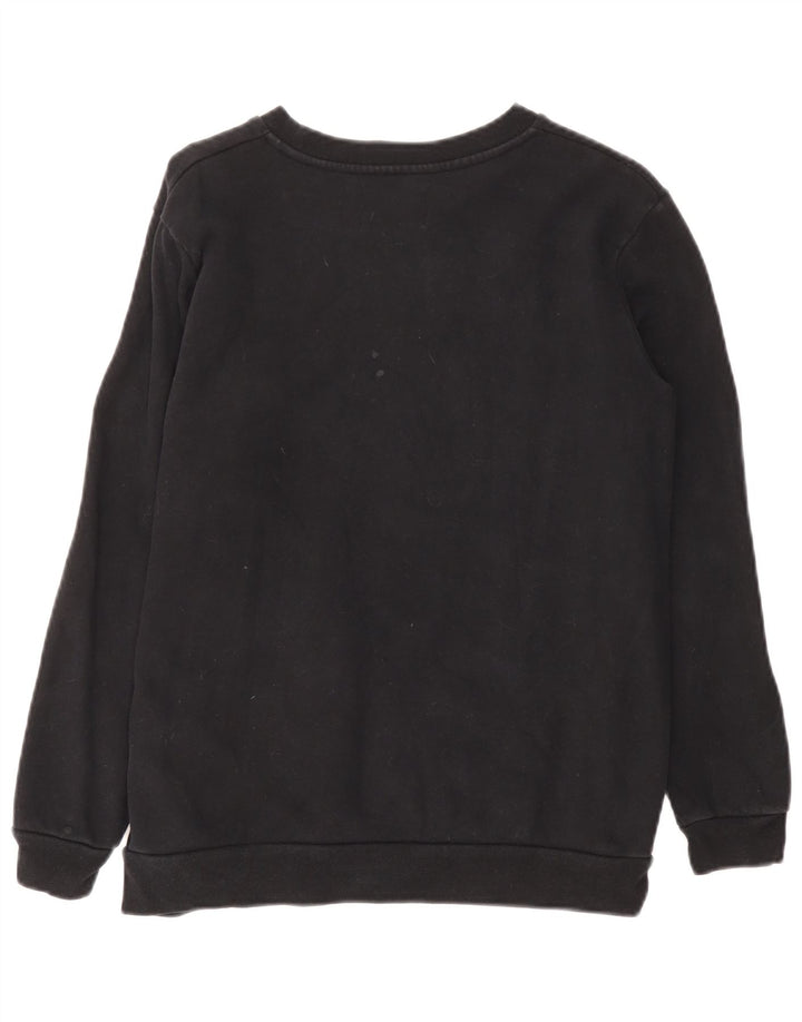 Calvin Klein Jeans Womens Graphic Sweatshirt Jumper UK 12 Medium Black