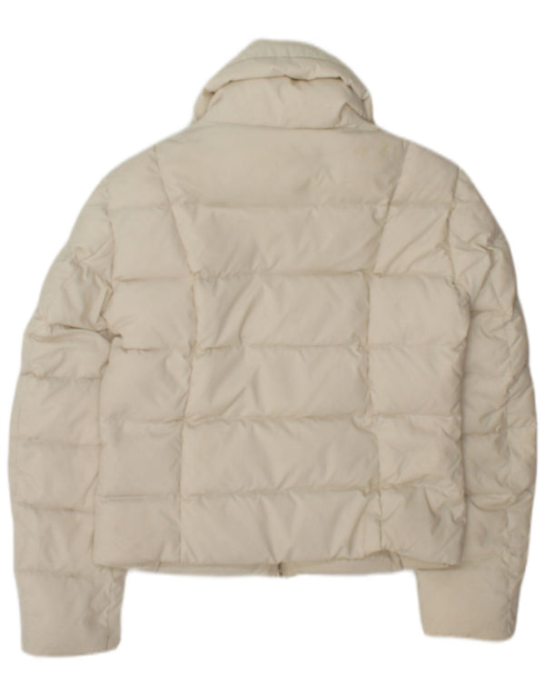 Giacca imbottita corta da donna Replay UK 10 Small in poliammide bianco sporco