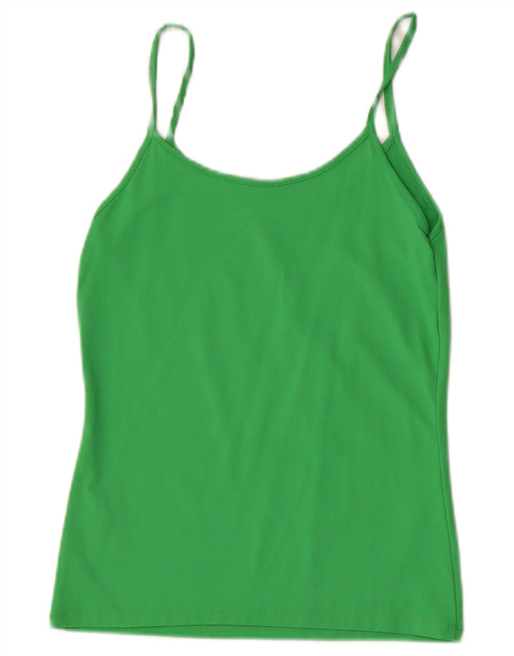 Canotta da donna Zara UK 14 grande verde in poliammide