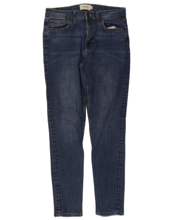 French Connection Blugi skinny pentru femei UK 12 Medium W30 L28 Blue Bumbac