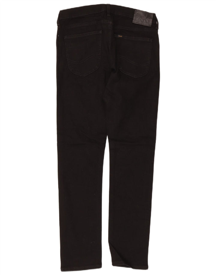 Lee Mens Luke Slim Jeans W30 L30 Black Cotton