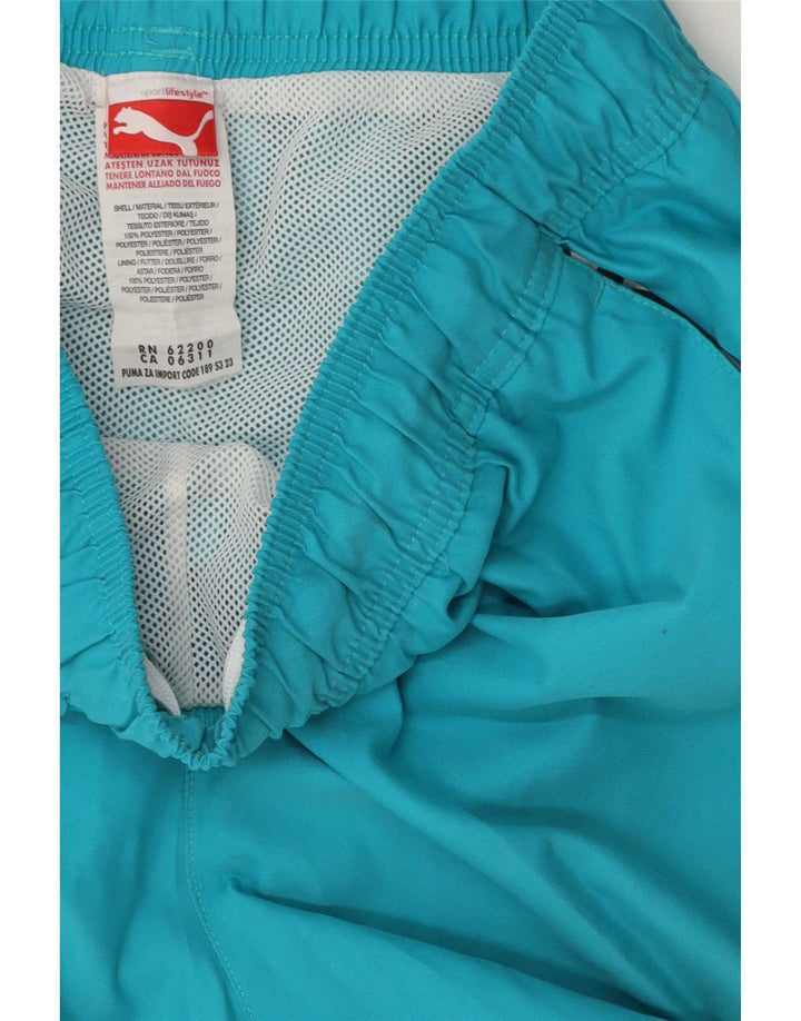 Puma Svømmeshorts til kvinder UK 8 Small Blue Polyester