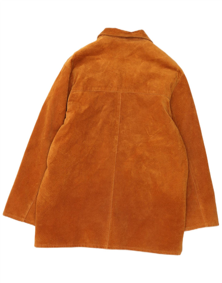 Damska kurtka zamszowa w stylu vintage IT 48 XL Beżowa skóra