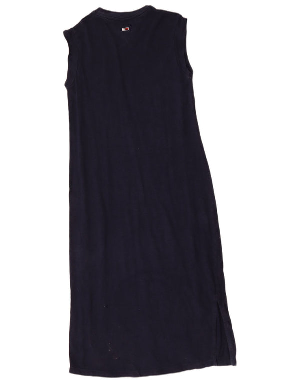 Tommy Hilfiger Damen T-Shirt-Kleid mit Grafik, UK 12, mittleres Marineblau