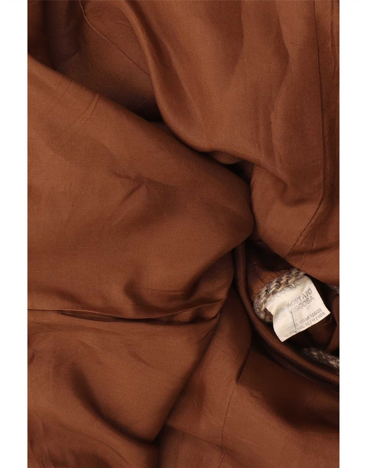 Vintage hombres abrigo Reino Unido 36 pequeña espiga beige