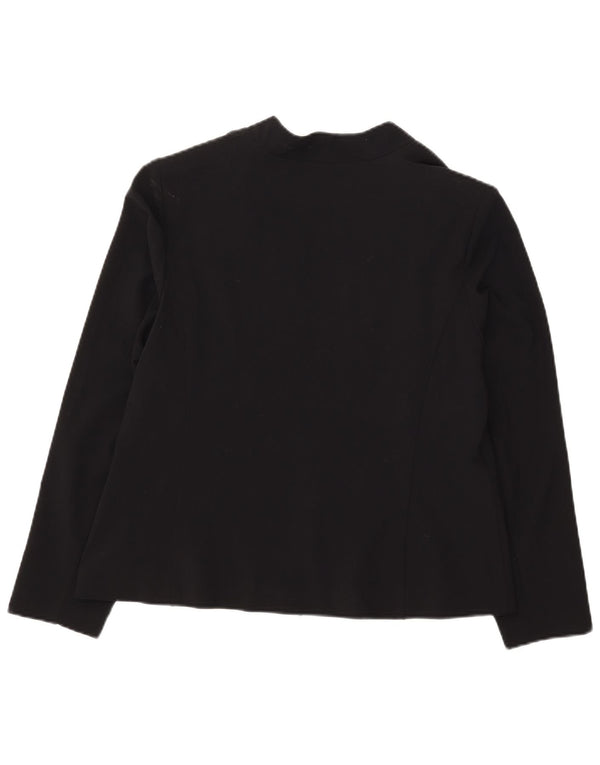 Giacca blazer aperta da donna Marks & Spencer UK 18 XL poliestere nero