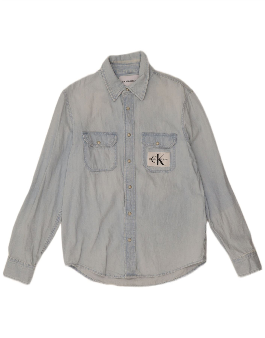 Calvin Klein Jeans Mens Denim Shirt Small Blue