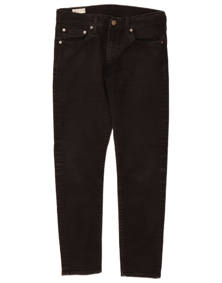 Levi's Slim Jeans til mænd W32 L28 sort bomuld