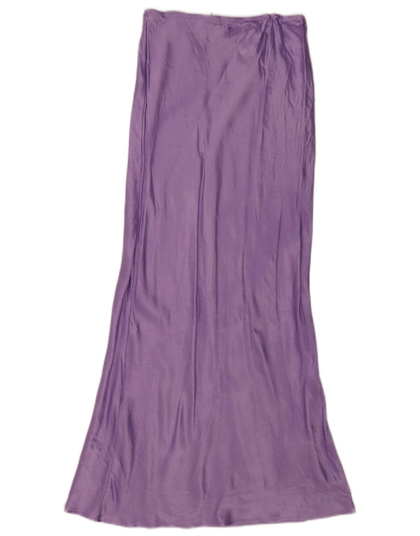 Gonna lunga da donna Topshop UK 8 piccola W26 viscosa viola