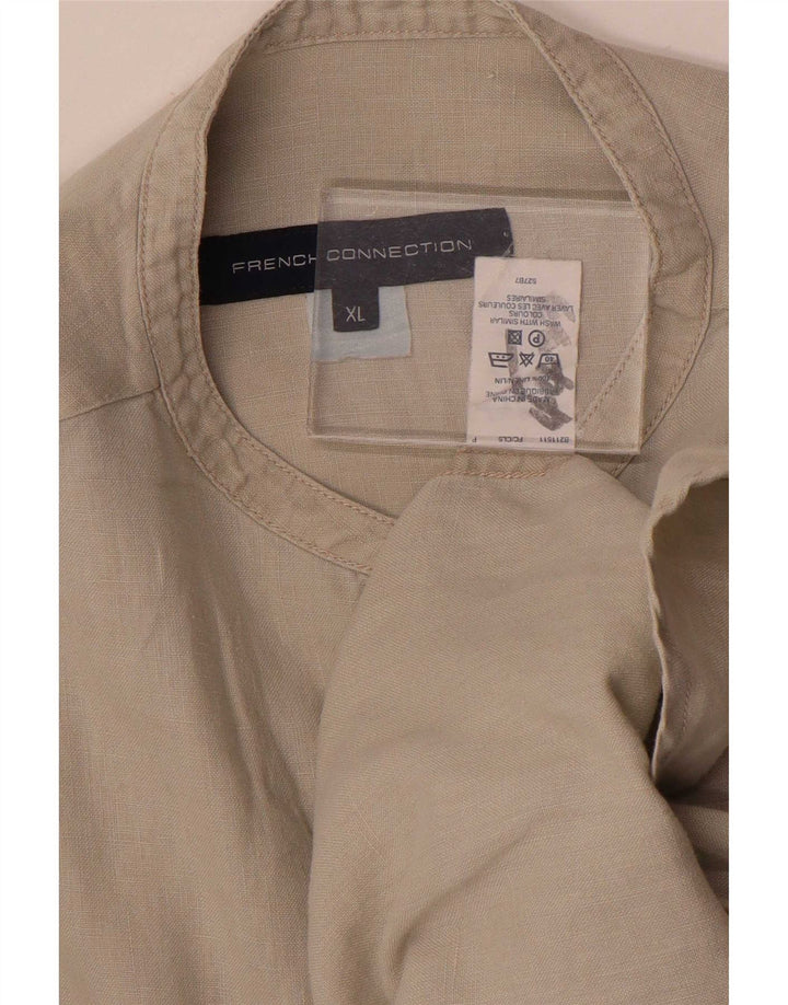 Camicia da uomo French Connection XL Lino beige