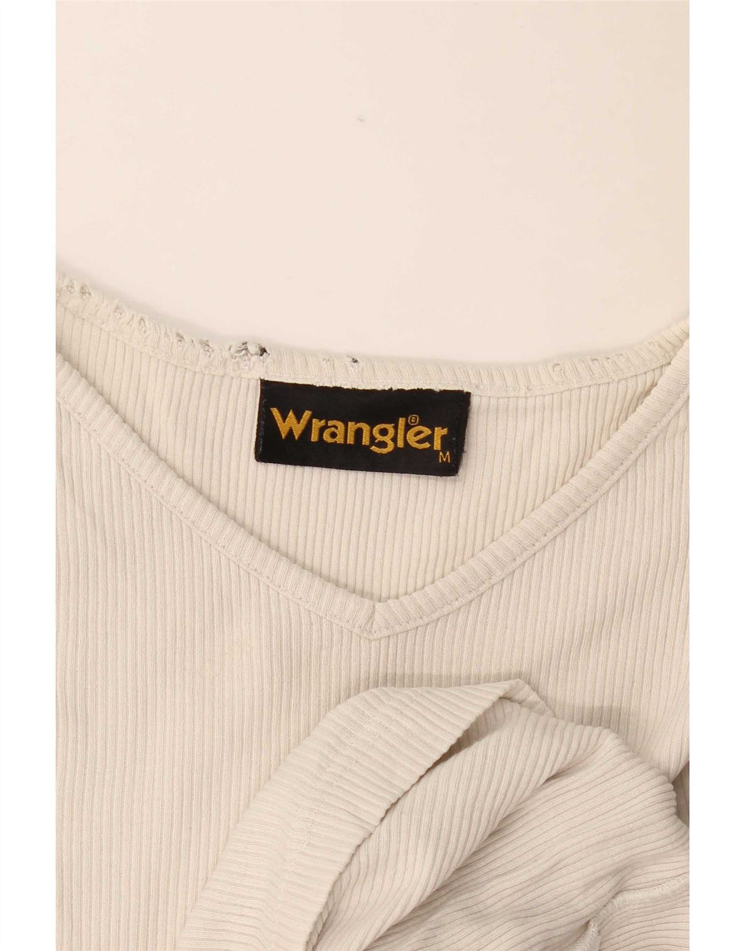 T-shirt da uomo Wrangler Top medio bianco sporco