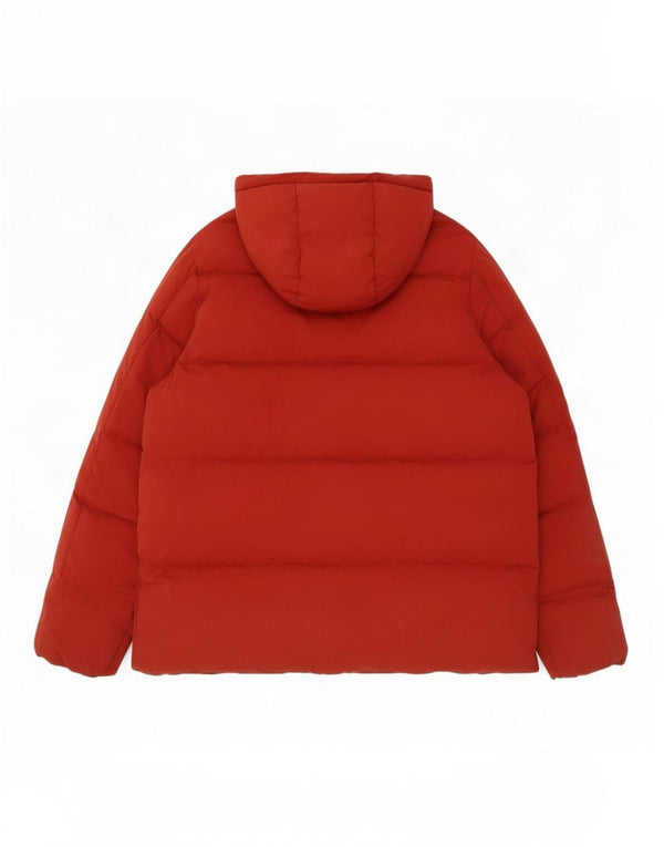 Seventy Abrigo acolchado con capucha para hombre UK 40 Large Poliéster rojo