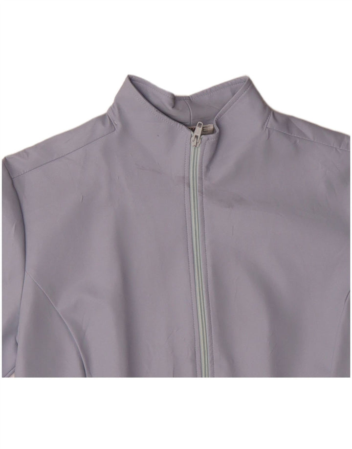 NARACAMICIE Womens Tracksuit Top Jacket UK 14 Medium Purple Polyester
