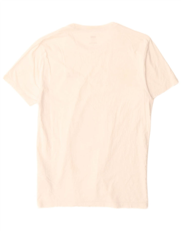 Levi's Mens Slim T-Shirt Top Medium White Cotton