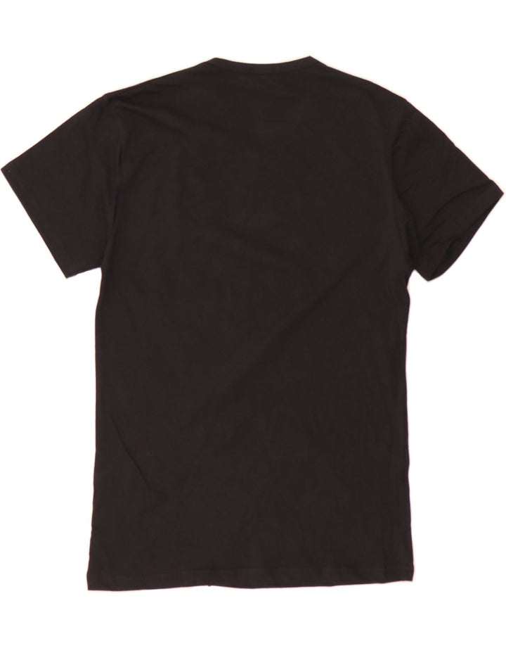 KAPPA Womens T-Shirt Top UK 12 Medium Black Cotton Vintage Kappa and Second-Hand Kappa from Messina Hembry 