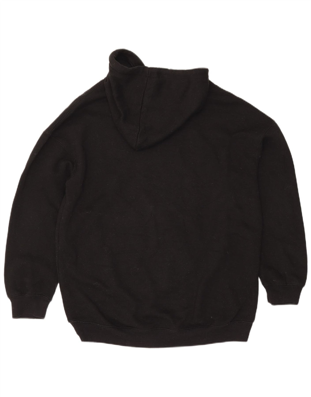 Zara Womens Oversized Hoodie Jumper UK 10 Small Black Polyester