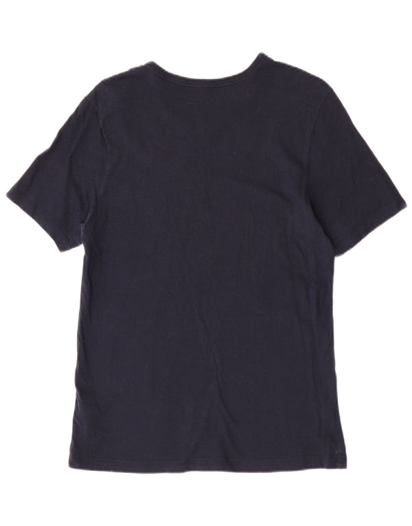 Hugo Boss Herre T-Shirt Top Medium Marineblå Bomuld