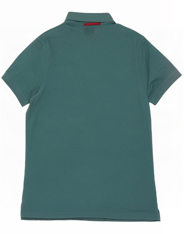 Tommy Hilfiger Mens Slim Fit Polo Shirt XL Green Cotton