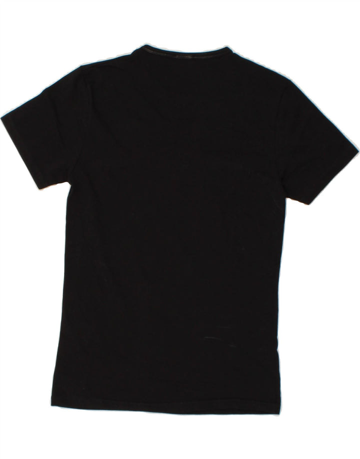 KAPPA Womens T-Shirt Top UK 12 Medium Black Cotton Vintage Kappa and Second-Hand Kappa from Messina Hembry 
