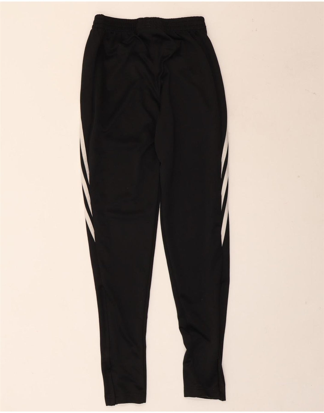 Pantaloni della tuta da ragazzo ADIDAS 11-12 anni in poliestere nero