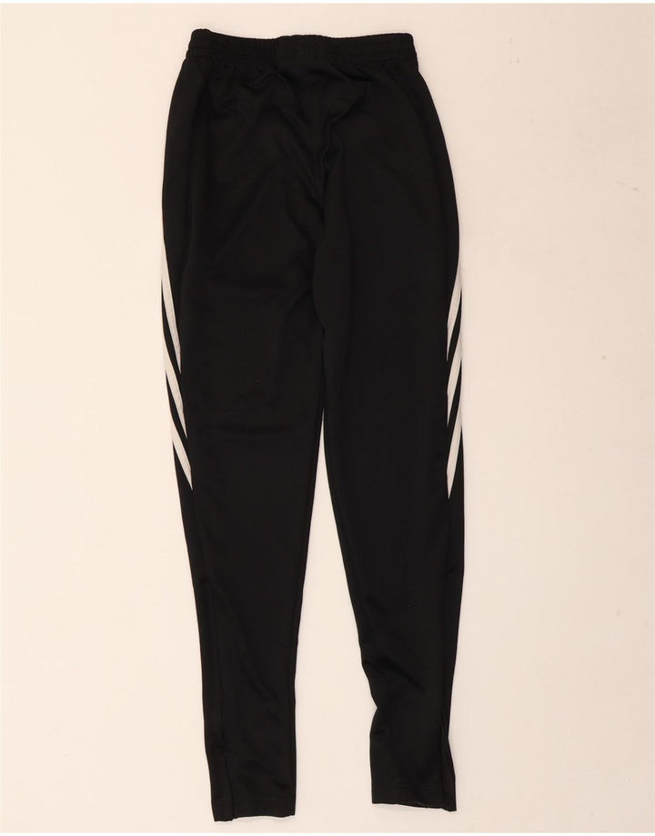 Pantaloni della tuta da ragazzo ADIDAS 11-12 anni in poliestere nero