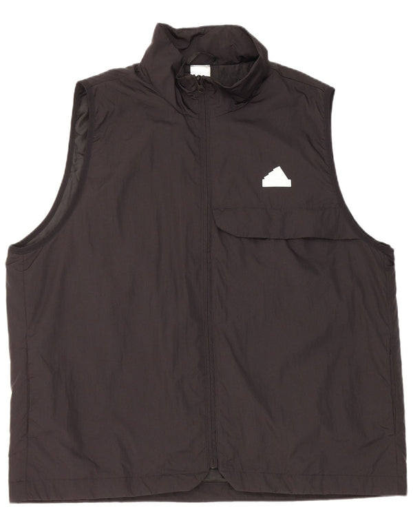 Colete utilitário masculino Adidas UK 40 grande nylon preto