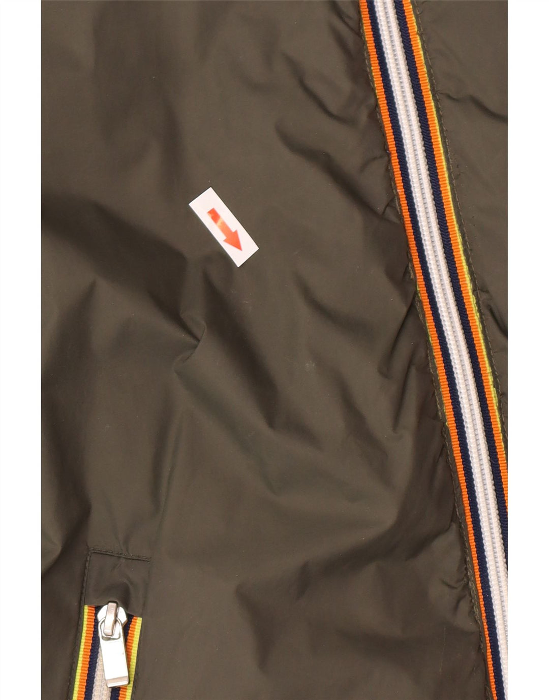 Giacca imbottita reversibile con cappuccio da uomo K-Way UK 38 Verde medio Poliammide