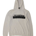 Champion Pull à Capuche Graphique Homme Blanc Moyen Coton